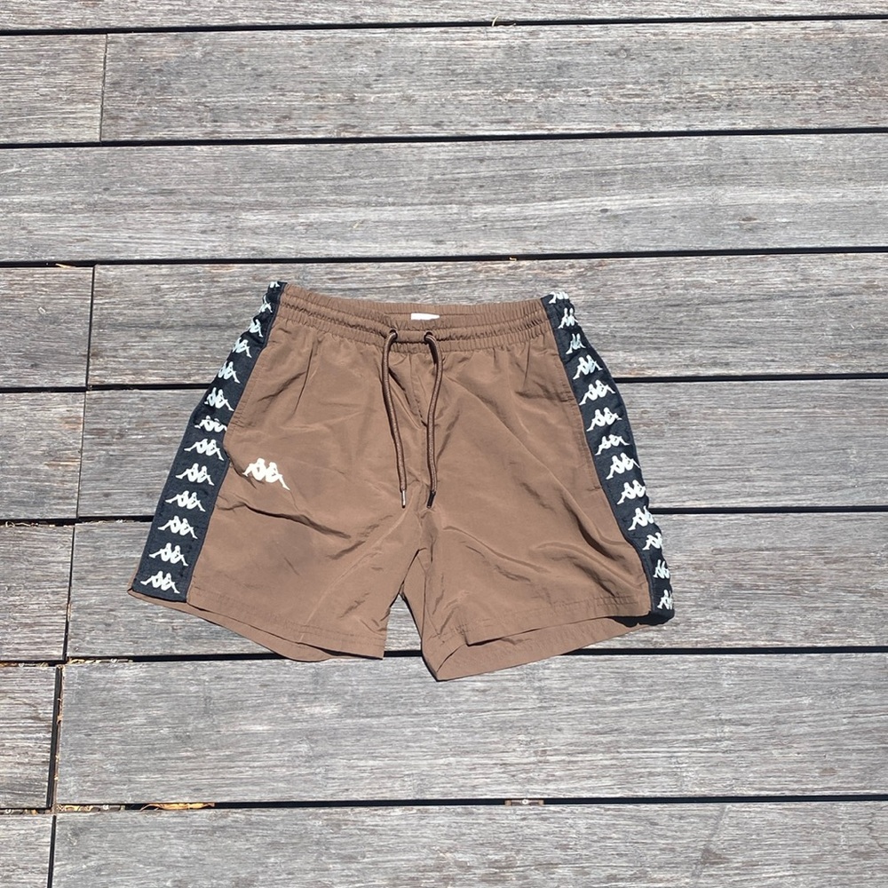 Brown kappa swim trunks, size medium men